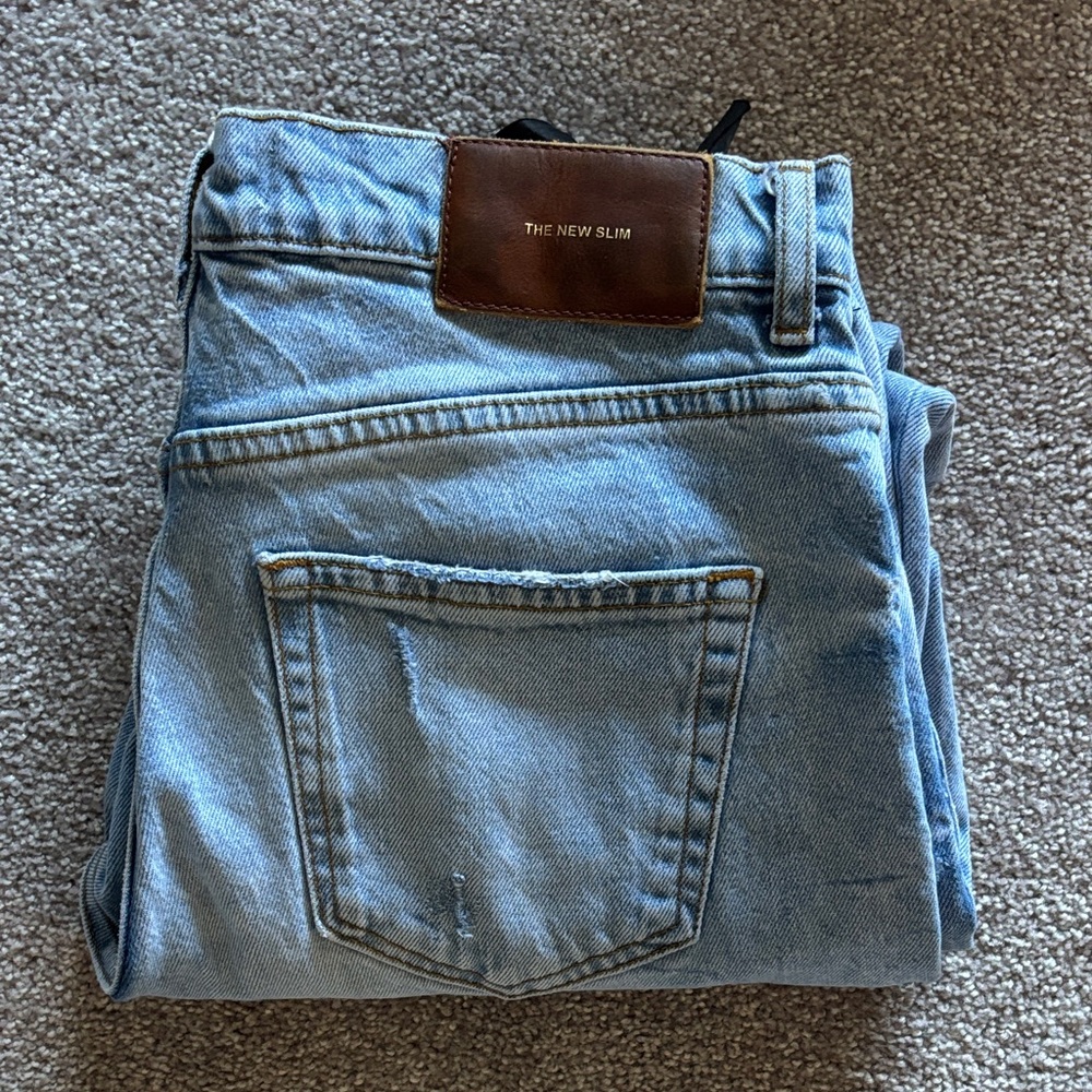 Zara Light Blue Ankle Jeans